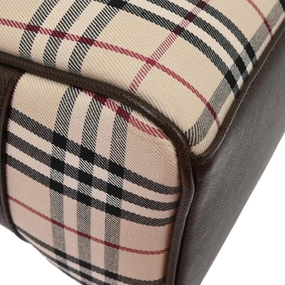 Burberry Beige Brown Burberry Check Handbag 154219 - Picture 3 of 10